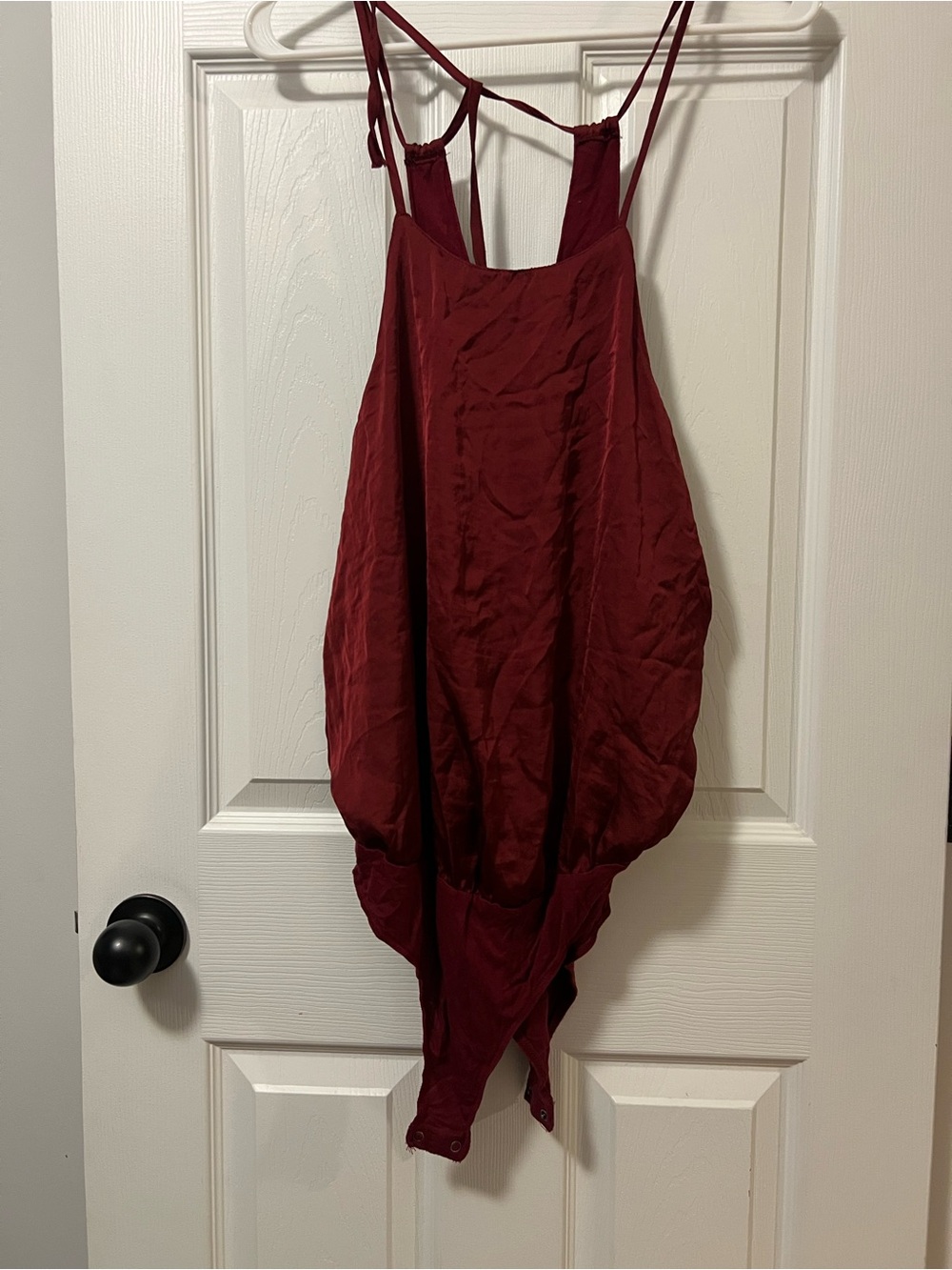 Burgundy body suit